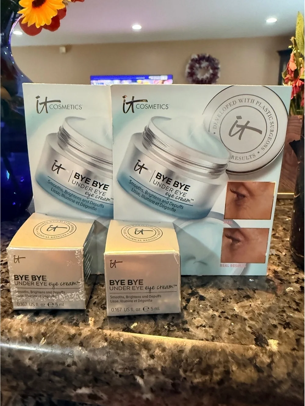 Set of 2: IT Cosmetics Bye Bye Under Eye Eye Cream - 0.5 oz Jar